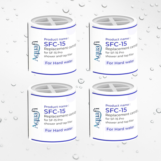 AquaFi 15 PRO Water Filter Replacement Cartridge (Pack of 4)